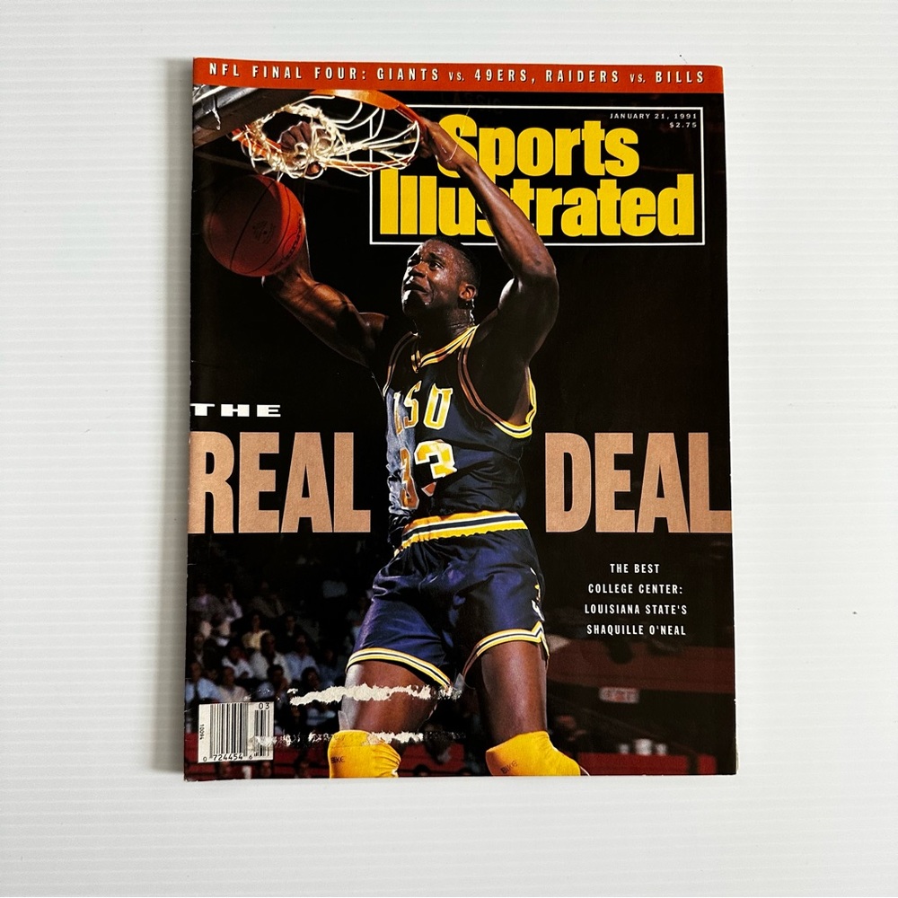 Shaquille O’Neal LSU The Best Center Sports Illustrated January 21, 1991